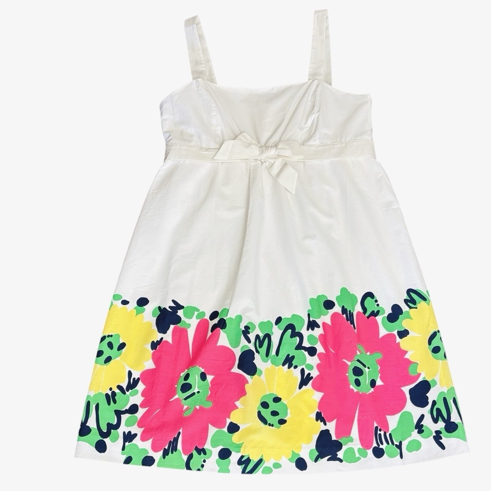 NWT Lilly Pulitzer Doodle Bug‎ Daisy Place Dress  Sz 14 Removable Straps Cotton - Picture 9 of 14